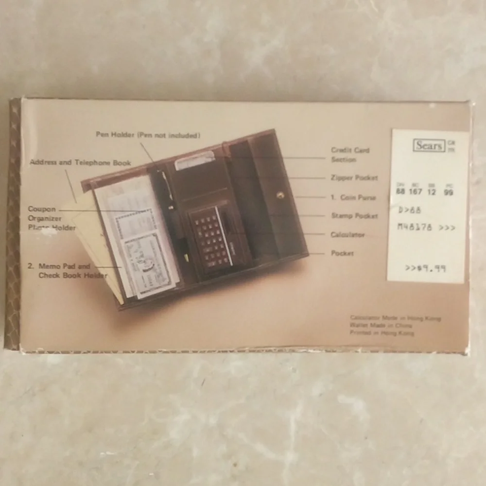 All-in-One Organizer, Clutch/Wallet for Credit Cards, Checkbook/Money, Notes/Pen - Picture 10 of 10